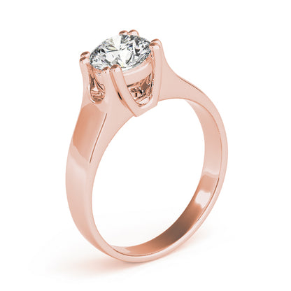 IGI Lab-Grown Round Cut Diamond 8-Prong  Engagement Ring Valentine Gift for Her.