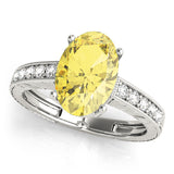 Splendid Antique Oval Diamond Engagement Ring — 9K/18K Gold & Platinum