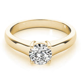 IGI Lab-Grown D/VVS Diamond Round Cut Solitaire Engagement Ring Modern Cathedral Setting
