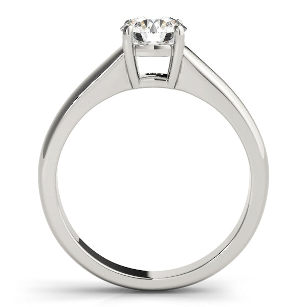 IGI Lab-Grown D/VVS  Diamond Round Cut Solitaire Engagement Ring Modern Cathedral Setting