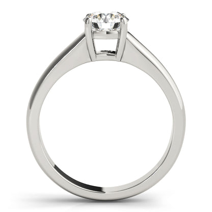 IGI Lab-Grown D/VVS  Diamond Round Cut Solitaire Engagement Ring Modern Cathedral Setting