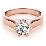 IGI Lab-Grown Round Cut Diamond Solitaire Engagement Ring Gift for Her.