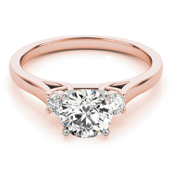 Vintage-Inspired Three-Stone Princess Diamond Engagement Ring — 9K/18K Gold & Platinum