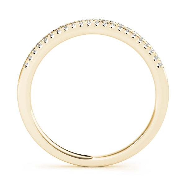 Prong Set Half Eternity Ring in Gold & Platinum