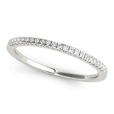 Prong Set Half Eternity Ring in Gold & Platinum