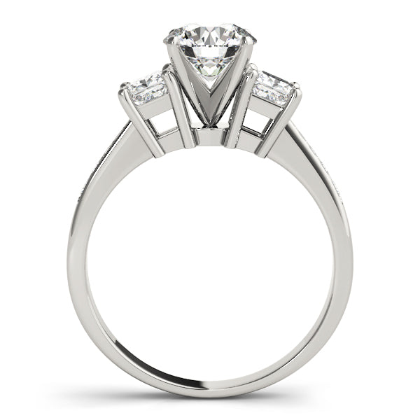 Iconic Three-Stone Princess Diamond Engagement Ring — 9K/18K Gold & Platinum