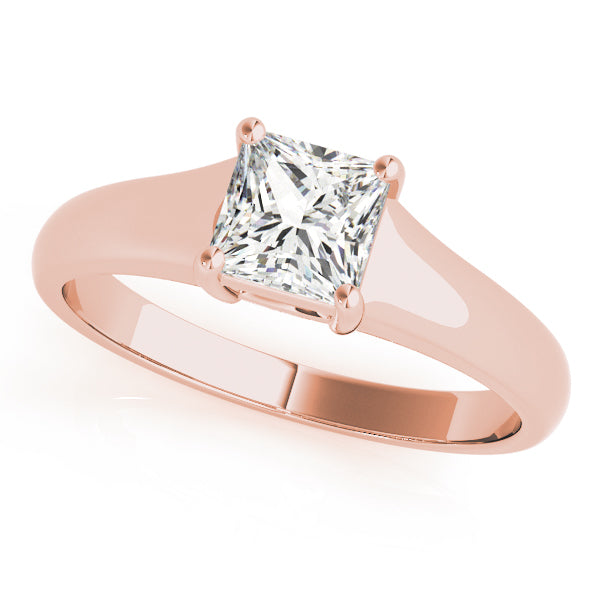 Artisan Solitaires Princess Diamond Engagement Ring — 9K/18K Gold & Platinum