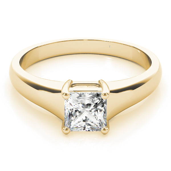 Artisan Solitaires Princess Diamond Engagement Ring — 9K/18K Gold & Platinum