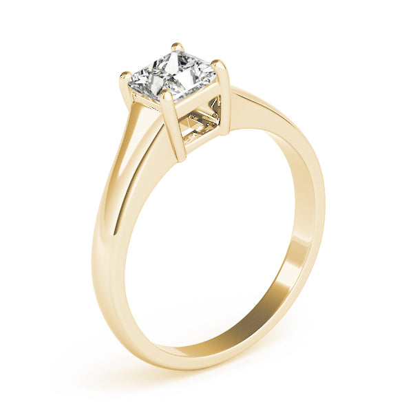 Artisan Solitaires Princess Diamond Engagement Ring — 9K/18K Gold & Platinum