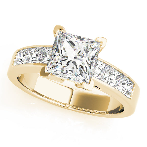 Eternal Fancy Shape Remounts Princess Diamond Engagement Ring — 9K/18K Gold & Platinum