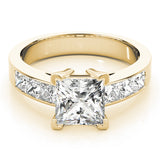 Eternal Fancy Shape Remounts Princess Diamond Engagement Ring — 9K/18K Gold & Platinum