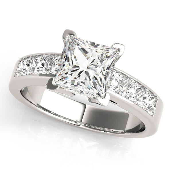 Eternal Fancy Shape Remounts Princess Diamond Engagement Ring — 9K/18K Gold & Platinum