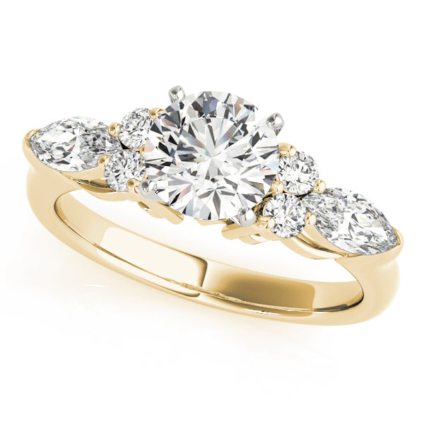 Splendid Fancy Shape Remounts Marquise Diamond Engagement Ring — 9K/18K Gold & Platinum