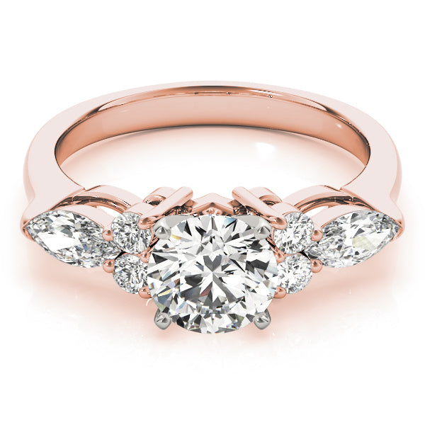 Splendid Fancy Shape Remounts Marquise Diamond Engagement Ring — 9K/18K Gold & Platinum