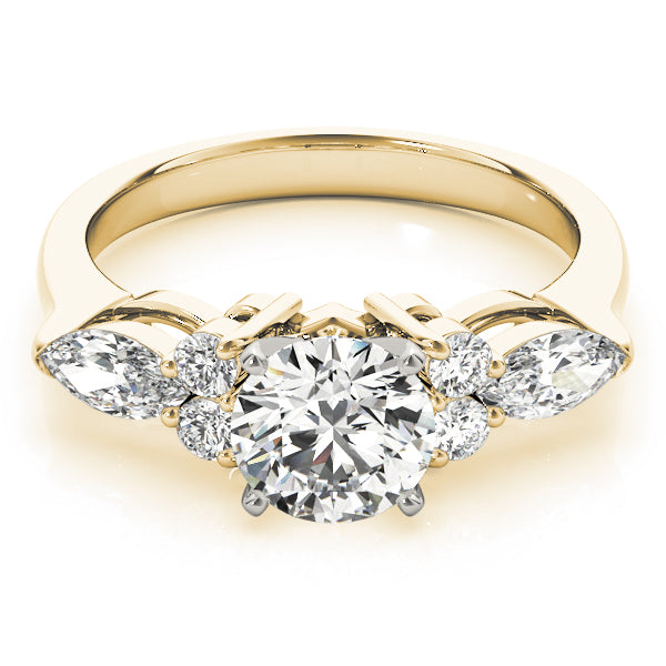 Splendid Fancy Shape Remounts Marquise Diamond Engagement Ring — 9K/18K Gold & Platinum