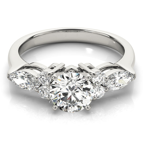 Splendid Fancy Shape Remounts Marquise Diamond Engagement Ring — 9K/18K Gold & Platinum