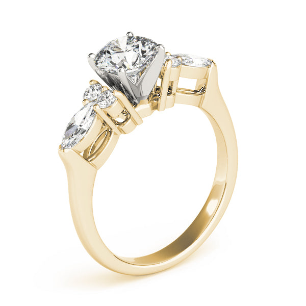 Splendid Fancy Shape Remounts Marquise Diamond Engagement Ring — 9K/18K Gold & Platinum