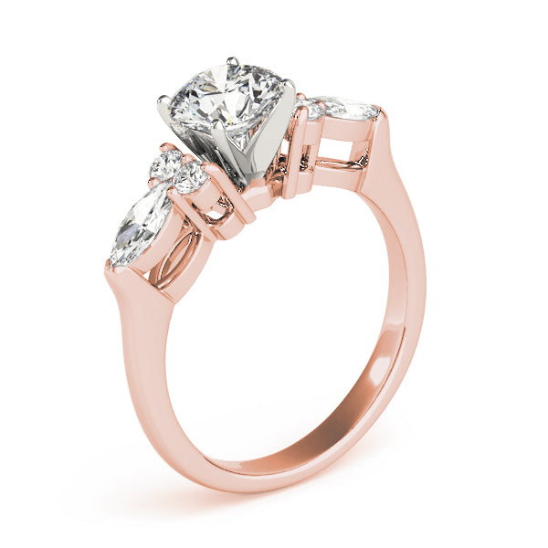 Splendid Fancy Shape Remounts Marquise Diamond Engagement Ring — 9K/18K Gold & Platinum