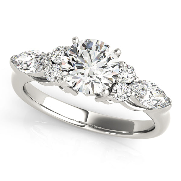 Splendid Fancy Shape Remounts Marquise Diamond Engagement Ring — 9K/18K Gold & Platinum
