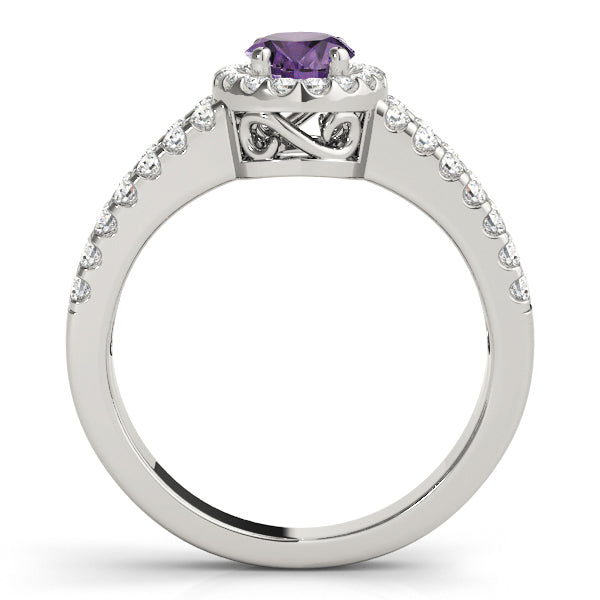Enchanted Halo Oval Diamond Engagement Ring — 9K/18K Gold & Platinum