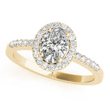 Prong Set Curved Half Eternity Ring in Gold & Platinum