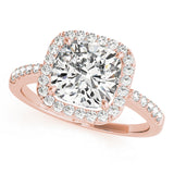 Shared Prong Curved Half Eternity Ring in Gold & Platinum