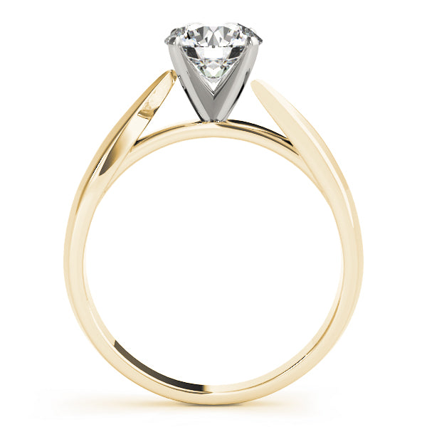 Luxe Solitaires Round Diamond Engagement Ring — 9K/18K Gold & Platinum