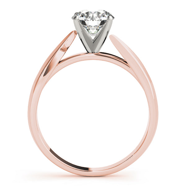 Luxe Solitaires Round Diamond Engagement Ring — 9K/18K Gold & Platinum