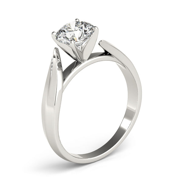 Luxe Solitaires Round Diamond Engagement Ring — 9K/18K Gold & Platinum
