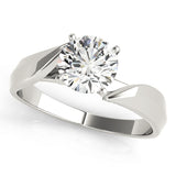 Luxe Solitaires Round Diamond Engagement Ring — 9K/18K Gold & Platinum