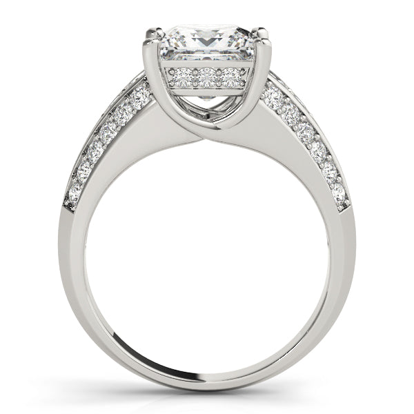 Bespoke Multi-Row Princess Diamond Engagement Ring — 9K/18K Gold & Platinum