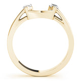 Wraps & Inserts Half Eternity Ring in Gold & Platinum