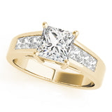Celestial Fancy Shape Remounts Princess Diamond Engagement Ring — 9K/18K Gold & Platinum