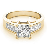 Celestial Fancy Shape Remounts Princess Diamond Engagement Ring — 9K/18K Gold & Platinum