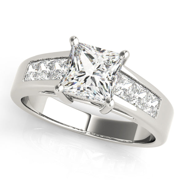 Celestial Fancy Shape Remounts Princess Diamond Engagement Ring — 9K/18K Gold & Platinum
