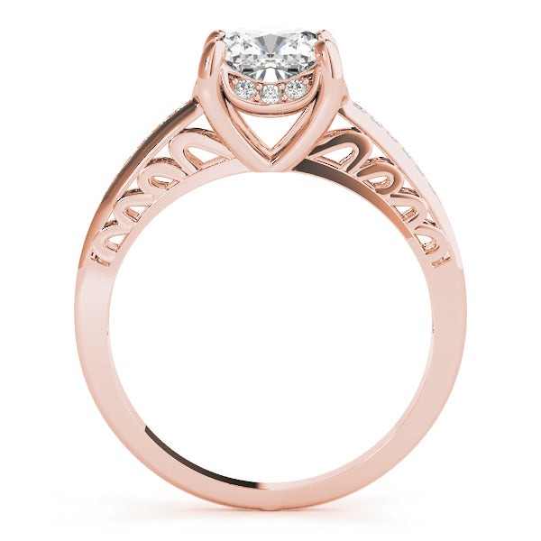 Graceful Prong-Set Cushion Diamond Engagement Ring — 9K/18K Gold & Platinum