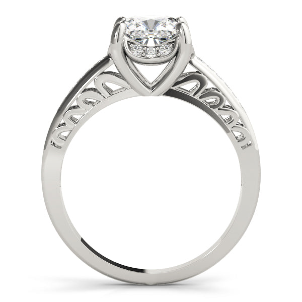 Graceful Prong-Set Cushion Diamond Engagement Ring — 9K/18K Gold & Platinum