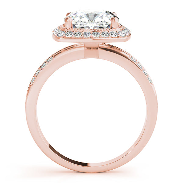 Elegant Color Rings Cushion Diamond Engagement Ring — 9K/18K Gold & Platinum