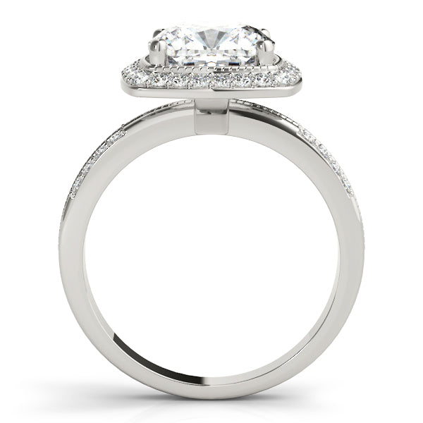 Elegant Color Rings Cushion Diamond Engagement Ring — 9K/18K Gold & Platinum