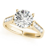 Heirloom Trellis Round Diamond Engagement Ring — 9K/18K Gold & Platinum