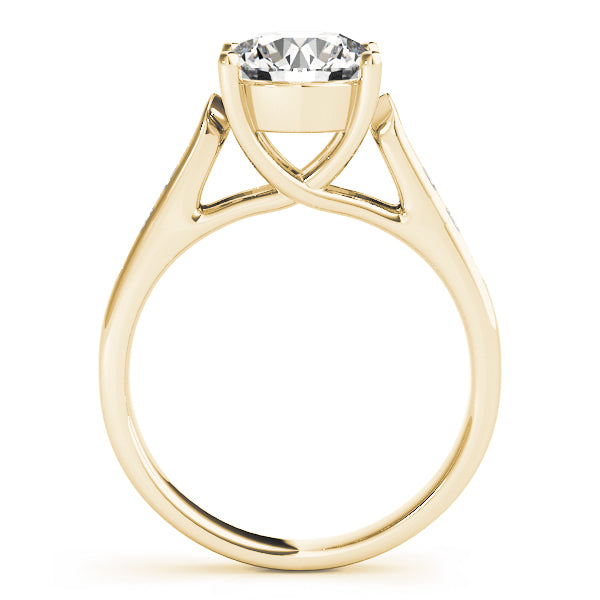 Heirloom Trellis Round Diamond Engagement Ring — 9K/18K Gold & Platinum