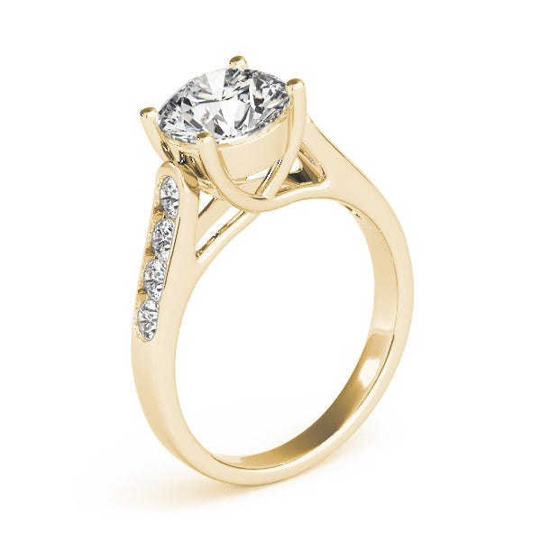 Heirloom Trellis Round Diamond Engagement Ring — 9K/18K Gold & Platinum