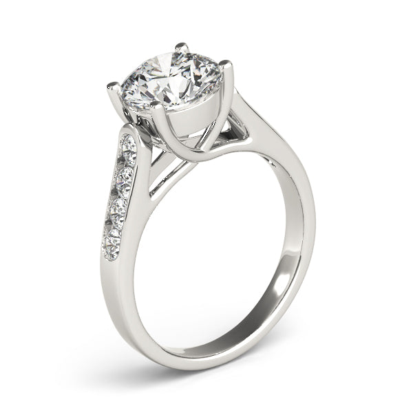 Heirloom Trellis Round Diamond Engagement Ring — 9K/18K Gold & Platinum