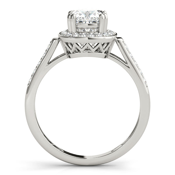 Signature Color Rings Cushion Diamond Engagement Ring — 9K/18K Gold & Platinum