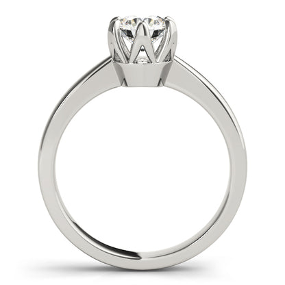 IGI Lab-Grown Round Cut Diamond Solitaire 6-Prong Engagement Ring Valentine Gift for Her.