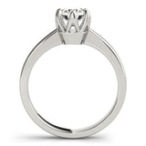 IGI Lab-Grown Round Cut Diamond Solitaire 6-Prong Engagement Ring Gift for Her.