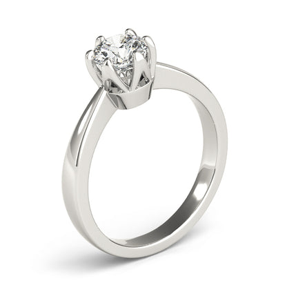 IGI Lab-Grown Round Cut Diamond Solitaire 6-Prong Engagement Ring Valentine Gift for Her.