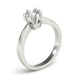 IGI Lab-Grown Round Cut Diamond Solitaire 6-Prong Engagement Ring Gift for Her.