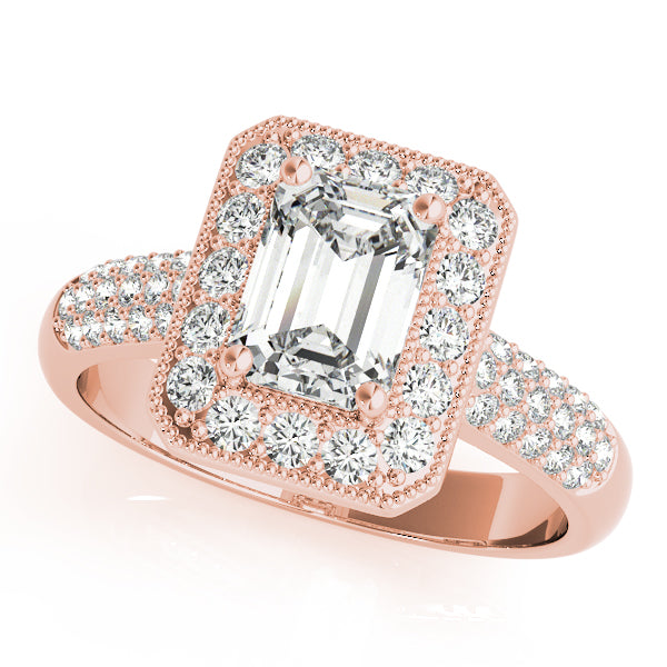 Bespoke Color Rings Emerald Diamond Engagement Ring — 9K/18K Gold & Platinum