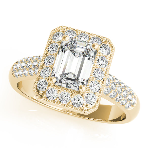 Bespoke Color Rings Emerald Diamond Engagement Ring — 9K/18K Gold & Platinum
